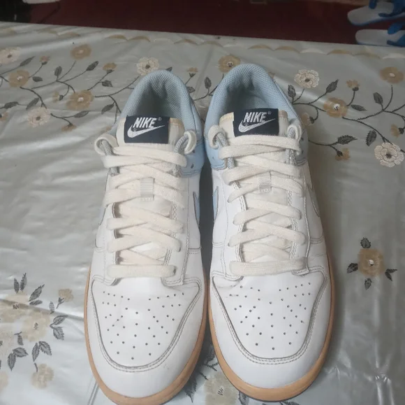 Nike Dunk Low WhiteIce Blue-Obsidian Vintage 2007 size 9.5